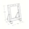 Azar Displays Modular Bifold Brochure Holder. Inside Dimension: 6.125"W, PK10 252301 - alternate 2